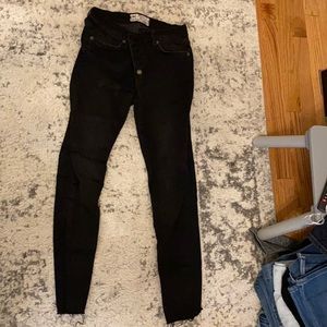 High waist free people skinny jeans
